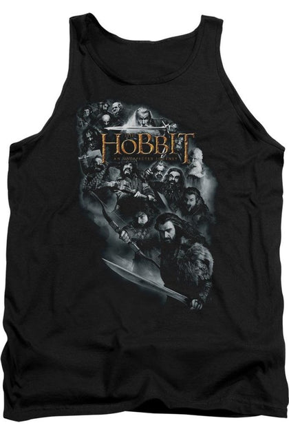 Gildan The Hobbit Cast Of Characters Tank Top Black Medium 2