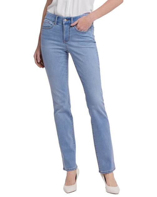 NYDJ Marilyn Straight Leg Jeans Blau XL 2