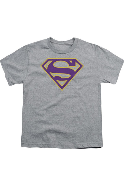 Gildan Superman Shield T-Shirt Grey XL 2
