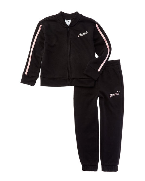 Puma 2pc Jacket & Pant Set Black US 6X 3