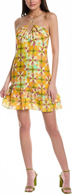 Marie Oliver Halter Summer Mini Dress Multi US 0 2