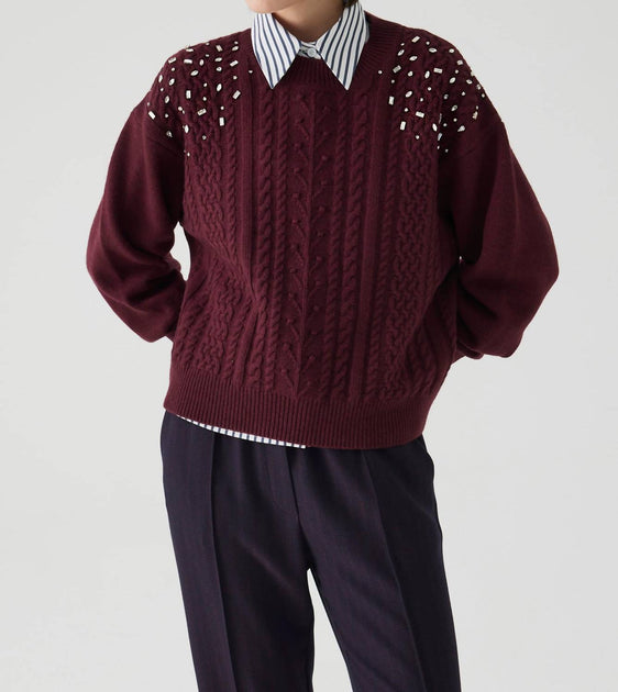 EXQUISE Araylia Sweater Red S 3