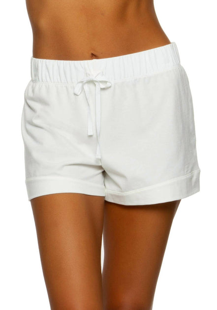 Felina Women's Organic Cotton Shorts White Small 2