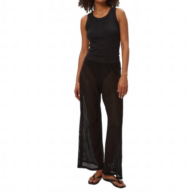 Michael Stars Priscilla Mesh Pant Black Small 2