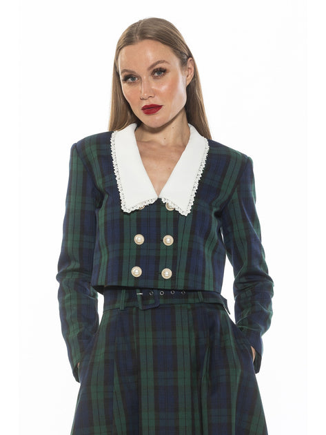Alexia Admor Amelia Jacket Blue US 10 2
