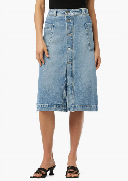 JOE'S Jeans Phoebe Patch Pocket Skirt Blau 28 2