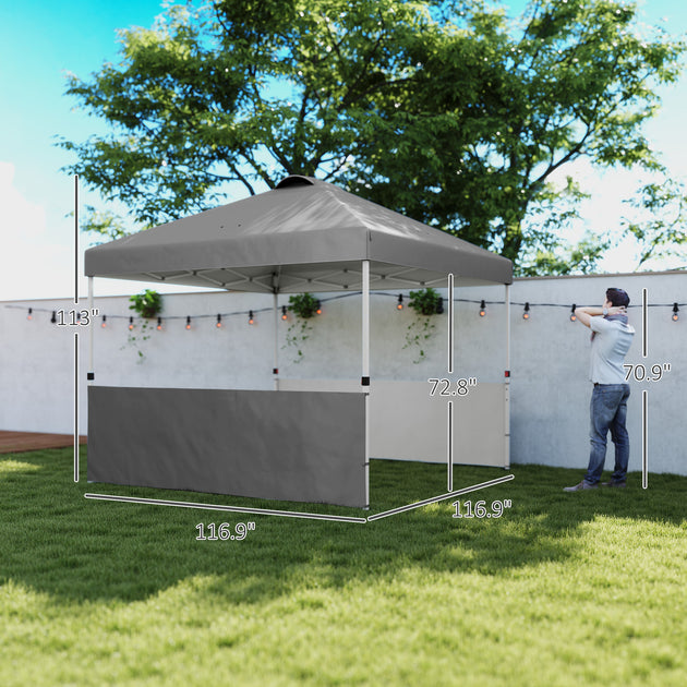 Hivvago Instant Sun Shelter Canopy Tent Dark Gray 6