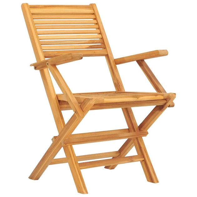 vidaXL Folding Patio Chair Solid Wood Teak 4