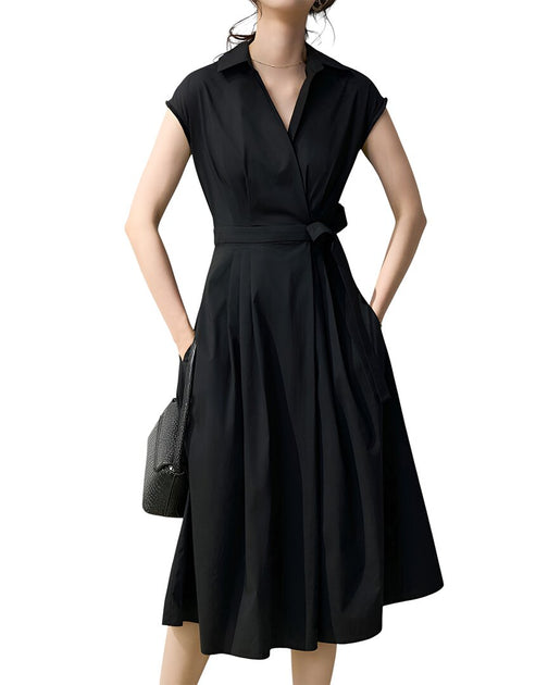 LEON GORI Midi Dress Black US 10 2