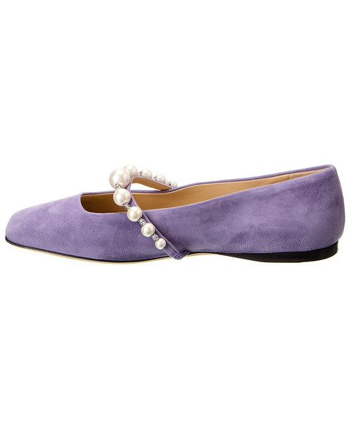 Jimmy Choo Ade Suede Flat | ShopSimon