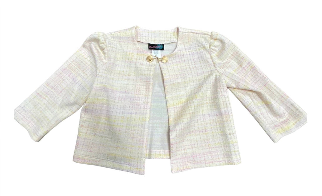 By Debra Bolero Jacket Beige Small 2