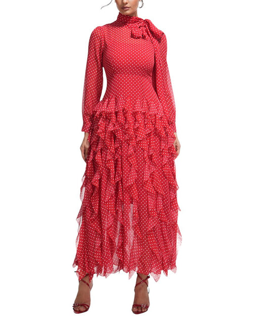 chinese dress ladies Amina Maxi Dress Pink – Sanēa