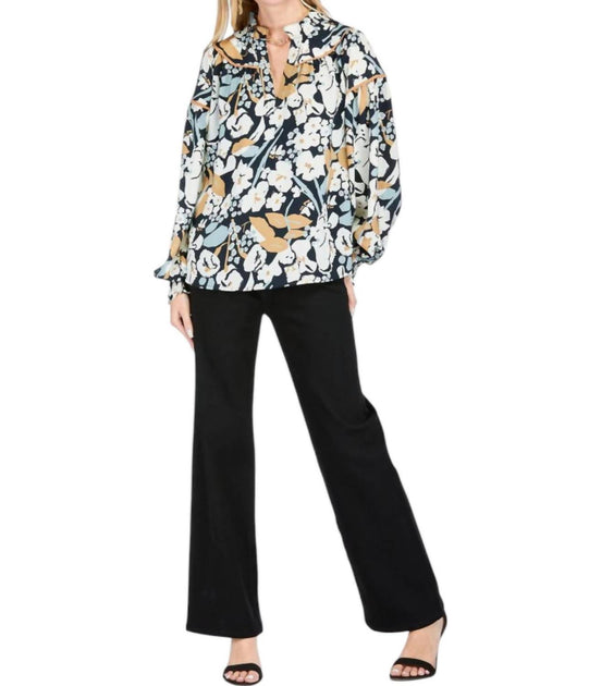 Jade Trimmed Top Beige Medium 3