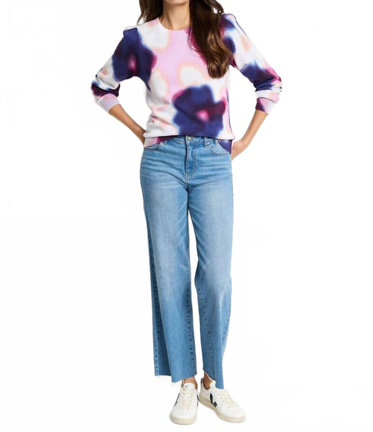 Nic + Zoe Blossom Blur Sweater Multi XXL 2