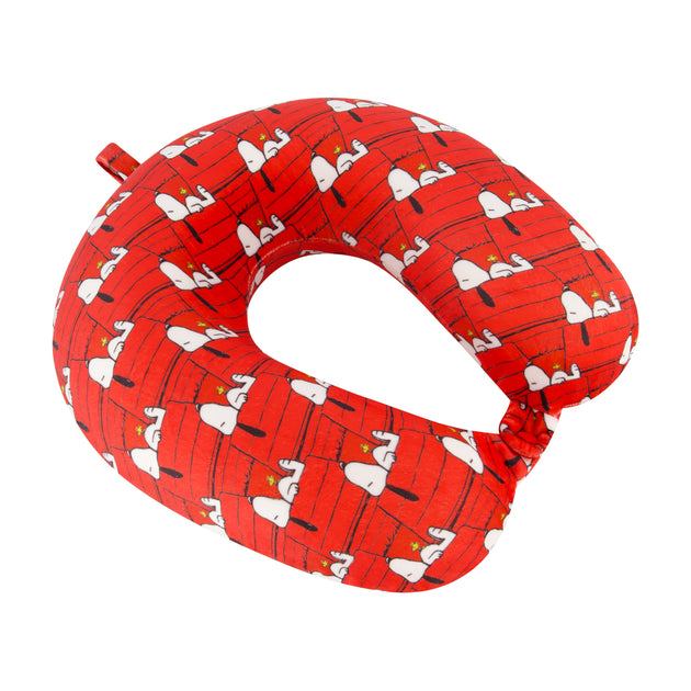 Peanuts Snoopy Doghouse Memory Foam Travel Pillow Rot 4
