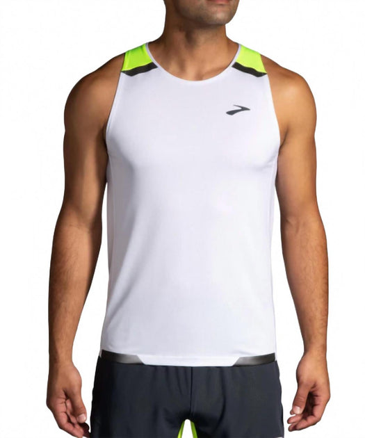 Brooks Run Visible Tank Top White Large 2