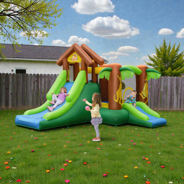 Hivvago Jungle Inflatable Bouncer Multicolor 2