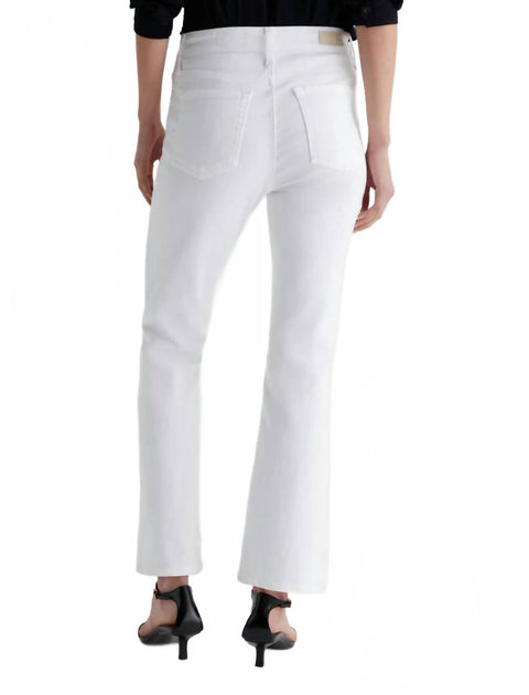 AG Jeans Farrah Boot Crop Pants White 26 3