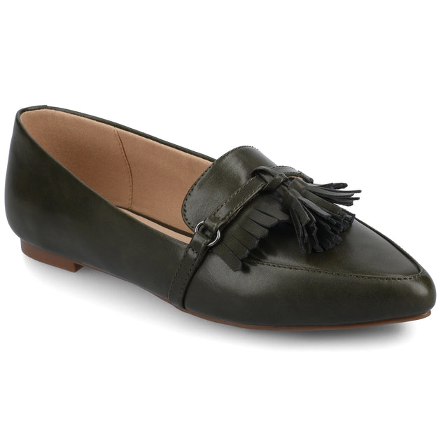 Journee Collection Jannah Loafer Flats Black US 6.5 2