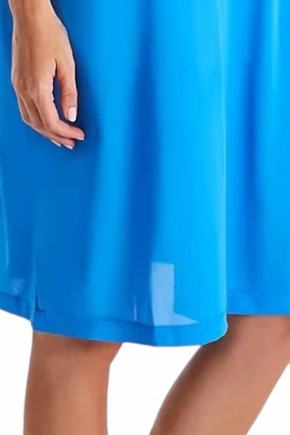 Shadowline Rosebud Chemise Nuit Manches Courtes Bleu 1X 4