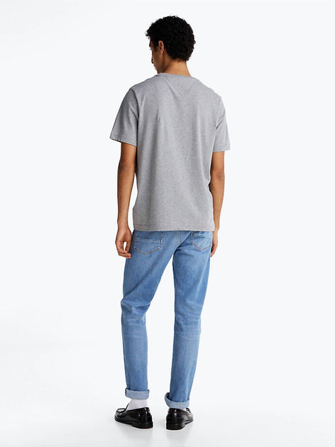 Tommy Hilfiger Flag Crew Neck T-Shirt Grey Small 3
