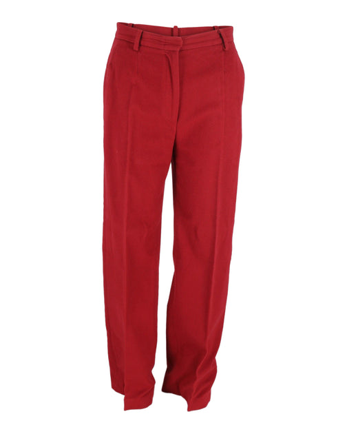 Max Mara Straight Leg Trousers Pink IT42 2