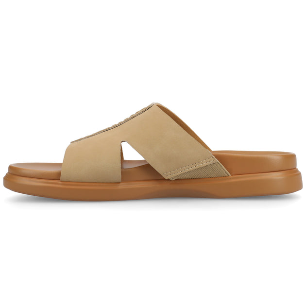 Journee Collection Misey Sandals Beige US 9.5 3