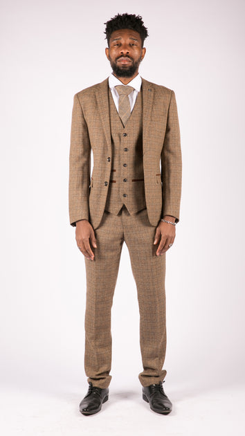 Paul Andrew Ralph 3 Piece Suit Vintage Brown US 46 Regular 3