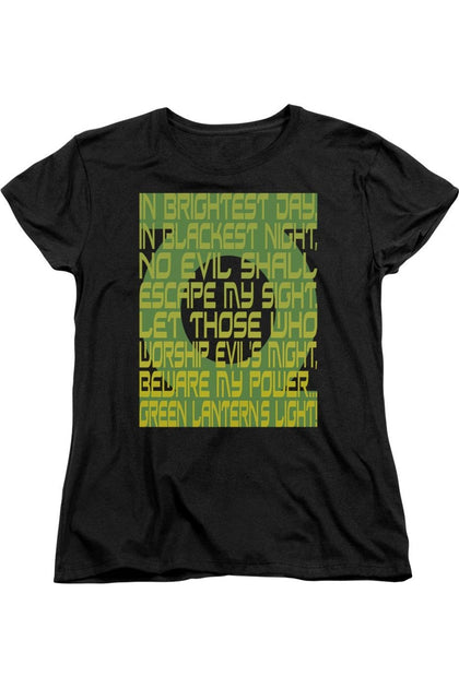 Gildan Green Lantern Oath T-Shirt Black XL 2