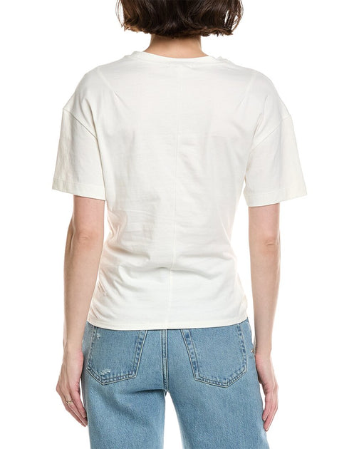 rag & bone Mia Draped T-Shirt White XXS 3