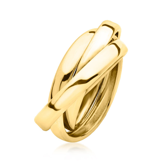 Ross-Simons Italian 14kt Yellow Gold Rolling Ring Yellow US 9 4