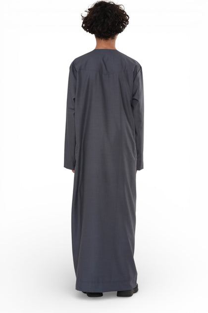 K-HM10 Boys Moroccan Thobe Grey 5 Years 4