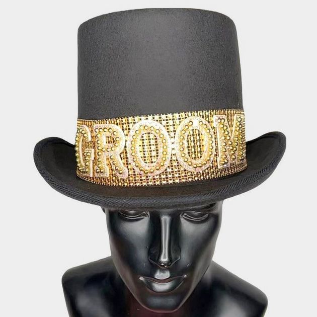 FASHNZFAB Gold Groom Black Hat Gold Female 3
