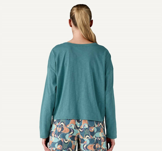 Patagonia Mainstay Top Long-Sleeved Blue Large 4