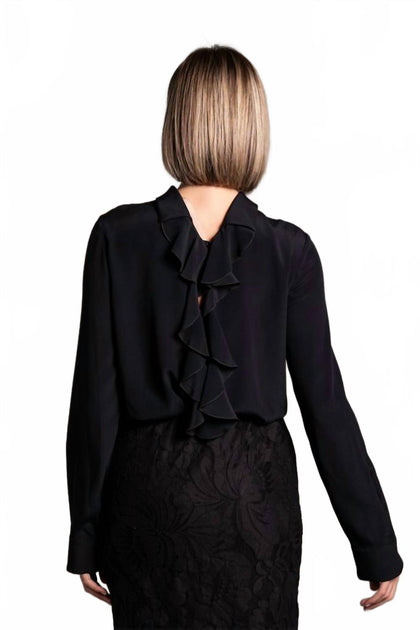 Numero 21 Ruffle Back Blouse Black EU 40 4