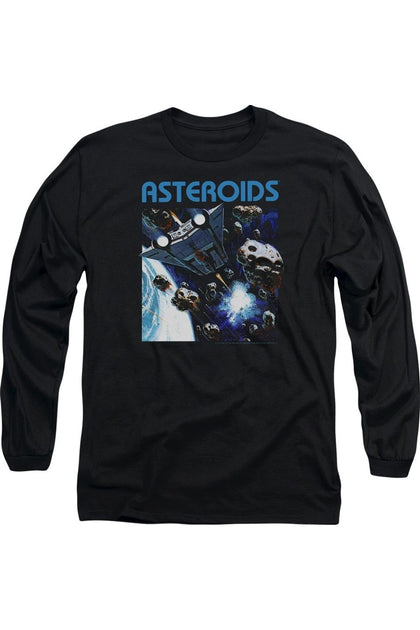 Gildan Atari 2600 Asteroids Langarm T-Shirt Schwarz XXX-Large 2