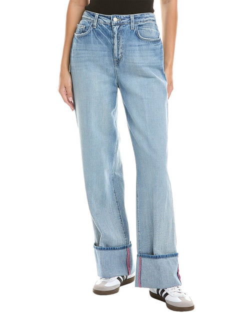 L'AGENCE Miley Wide Leg Jeans Blue 2