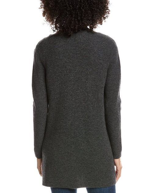 Cardigan Drapé Forte Cashmere Gris Medium 3