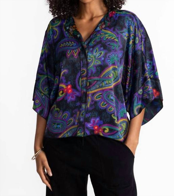 Johnny Was Flow Shrug Réversible Multi XS 3