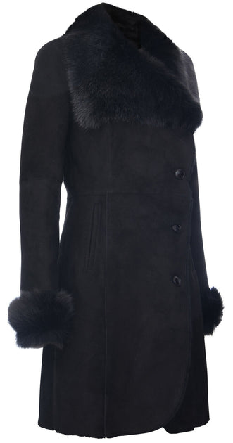 Infinity Shearling Coat Beige XS 3