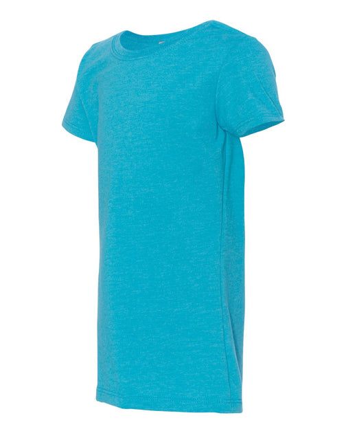 Next Level Girls' CVC Princess T-Shirt Green Large 3