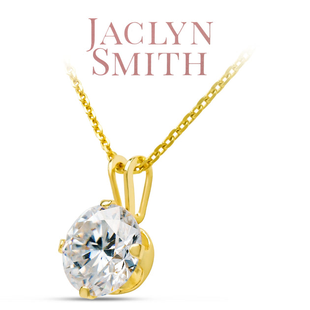 Jaclyn Smith Solitaire Necklace Yellow One Size 3