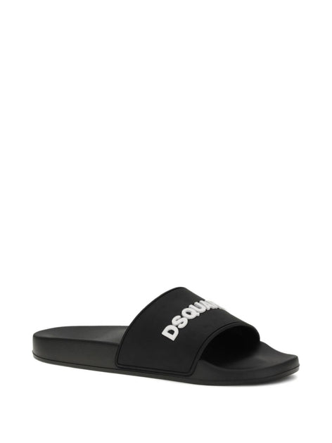 Dsquared2 Open Toe Slip-On Sandals Black EU 43 3