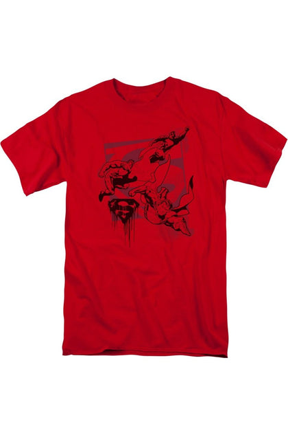 Gildan Superman Omnipresent T-Shirt Red XXX-Large 2
