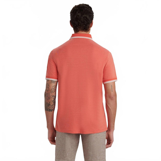 Bugatchi Uomo Polo Pink Large 3