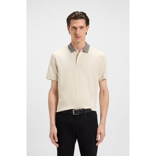 Boss Pima Cotton Polo Shirt Beige XLarge 4