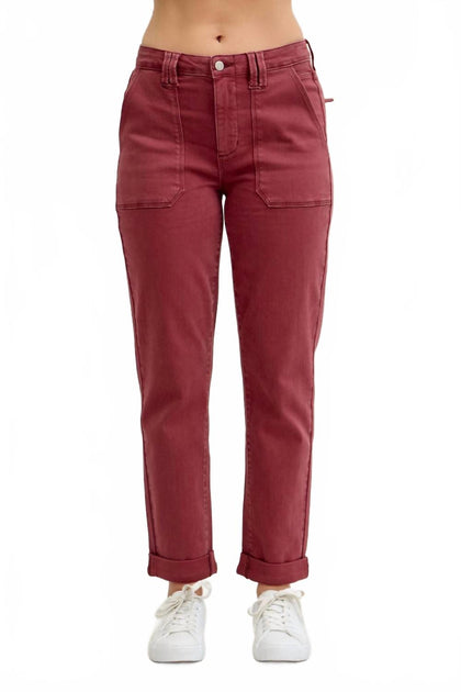 Judy Blue Aurora Weekender Jeans Red 32 2