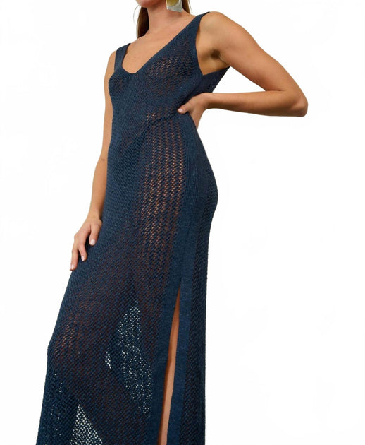 Cesar Casier Calvi Maxi Dress Blue XS 3