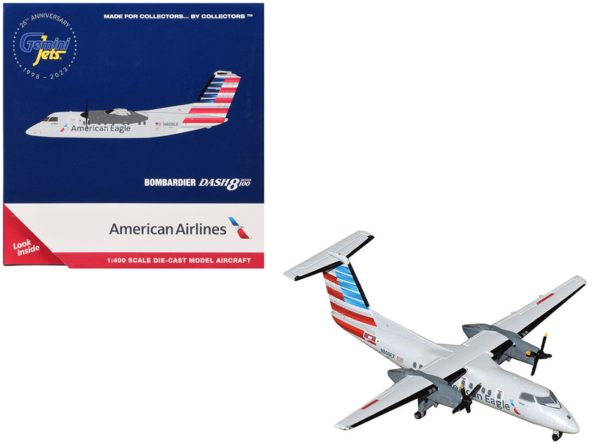 GeminiJets Bombardier Dash 8-100 Gray 1/400 2