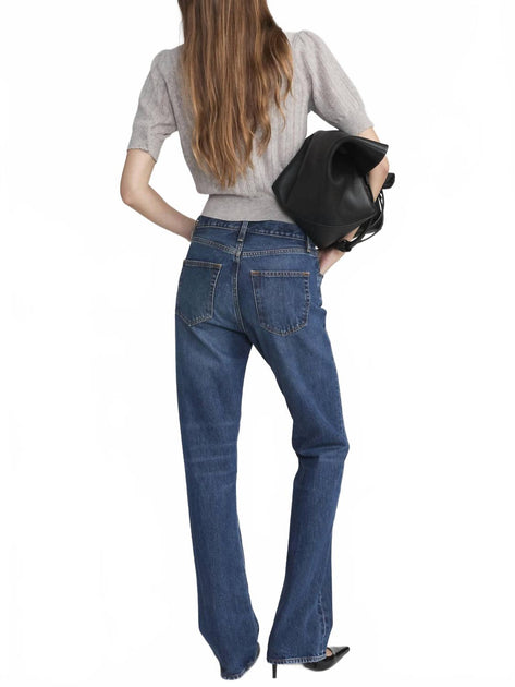 FRAME Vertical Straight Leg Jean Blue 30 3